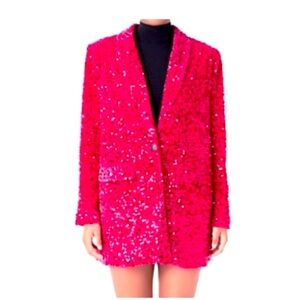 Sequin Velvet Bkazer